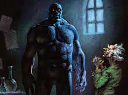 The golem was a mythical monster man created by a rabbi in Prague to protect the Jews from anti-Semitic attacks.